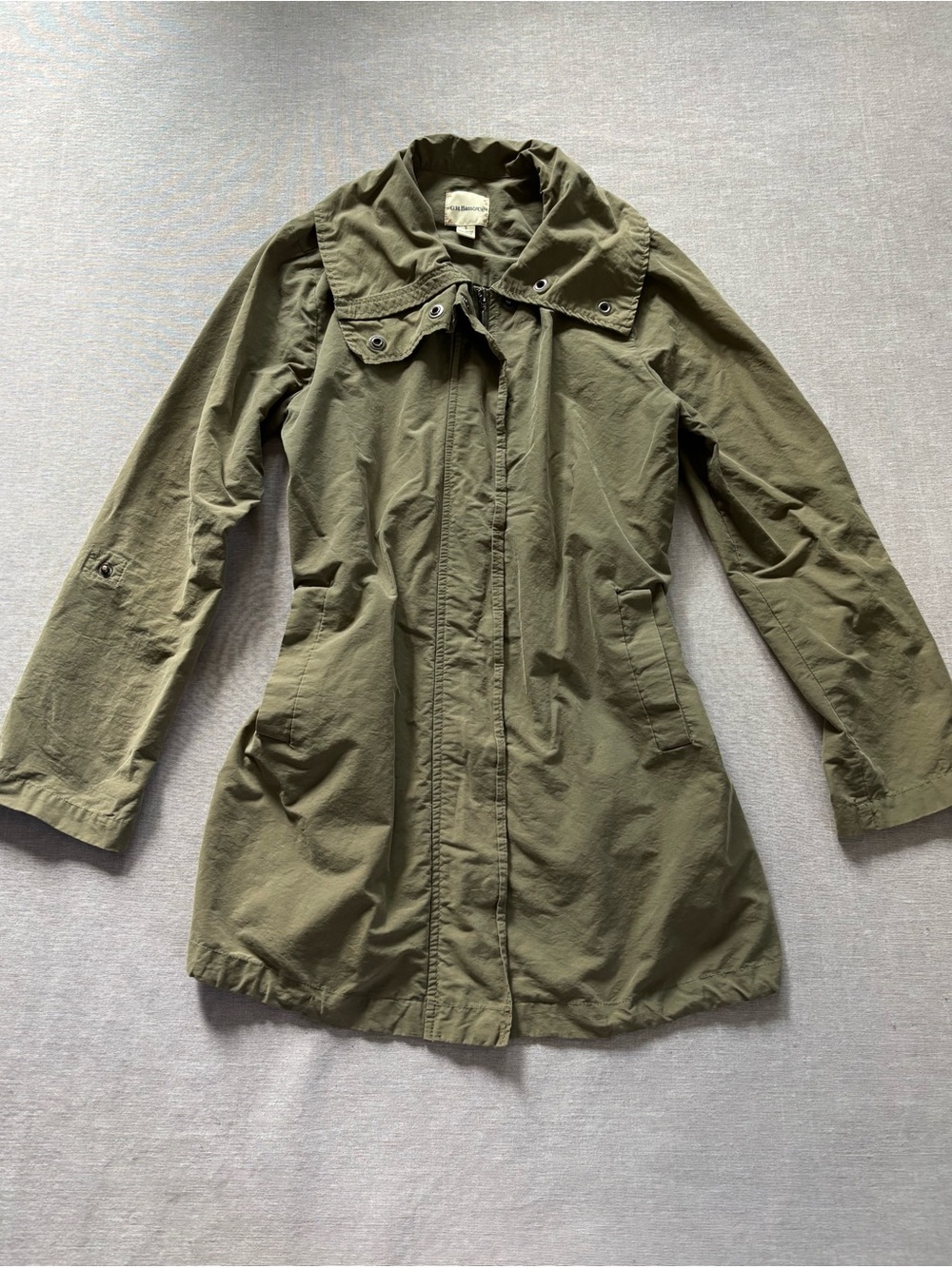 G.H. Bass & Co. Olive Utility Trench Jacket